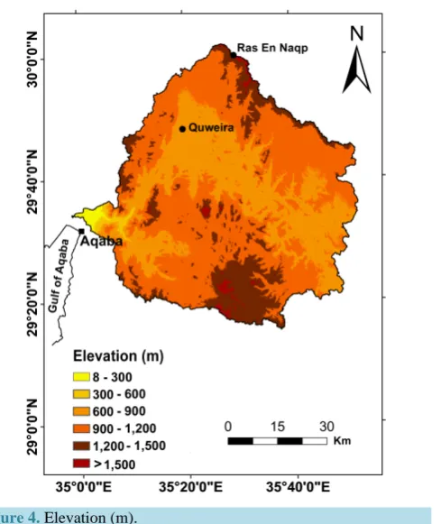 Figure 4. Elevation (m).                                           