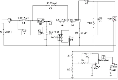 Figure 5. Quasi Z-source DC-DC converter closed loop controlled circuit diagram.                           