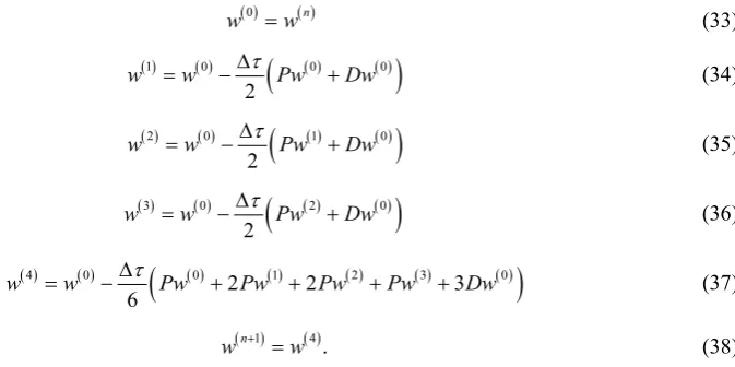Figure 3 shows the decrease of the residuum for different The shock front remains fixed until an iteration number of 300 is reached