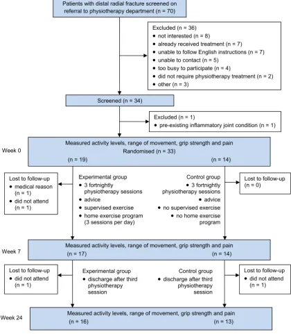 Figure 1. Design and ﬂow of participants through the trial.