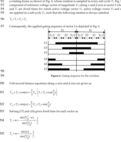 Table 2. Space Vectors State and Switching Sequence. 