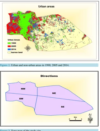 Figure 3. Zone map of the study site.                                                             