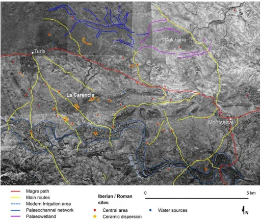 Fig. 2. Archaeomorphological analysis of the study area.