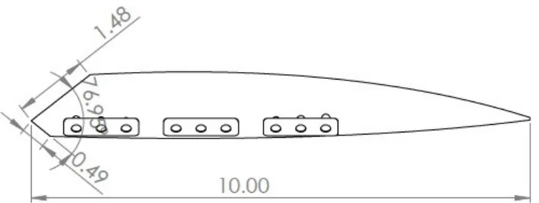 Figure 2. Case-1 Hyperloop Pod Model (Front View)