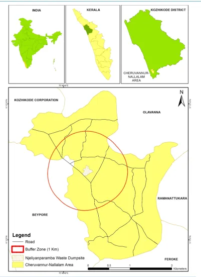Figure 1. Location map of the study area.                                                           