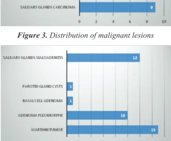 Figure 4. Distribution of non-malignant lesions
