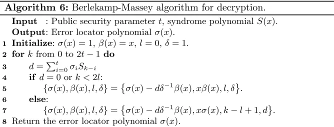 table can be read in one clock cycle. After reading out δ−1, a ﬁeld-element multi-− 