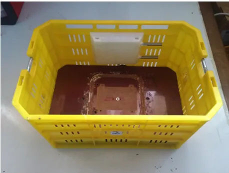 Figure 5. conditioned basket to on line measure of weight, 2 temperatures and accelerations.