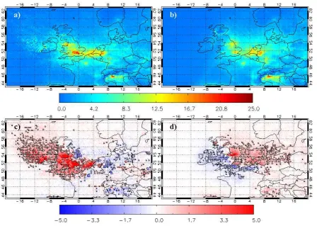 Figure 4. Composites of OMI column NO2 (x 1015 molecules/cm2) under different wind flow directions and difference of these with respect to 7-year average