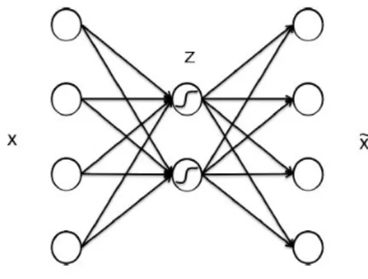 Figure 2.2: Basic structure of Autoencoder