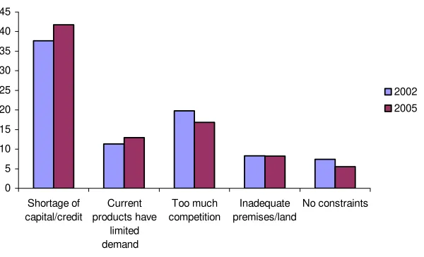 Figure 1: Most Important Constraint to Growth as Perceived by Enterprises 