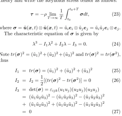 TABLE I: Numbers of unknowns in the Reynolds stress