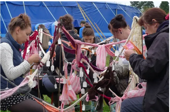 Figure 4. Example 6: drop-in activity at summer music festival. Photo: Twigger  Holroyd