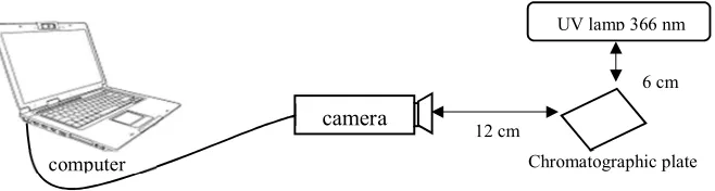 Figure 3. Image acquisition device on the chromatographic plate 