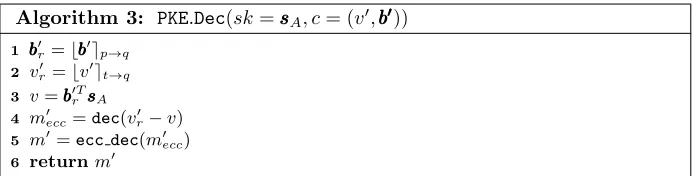 Table 1: Parameters for LAC