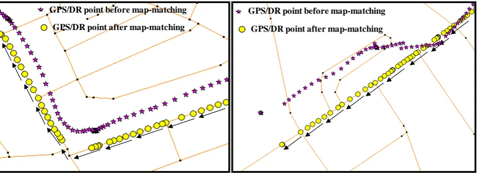 Figure 5: Map-matching algorithms (developed based on the algorithm from Velaga et al., (2012d)) 