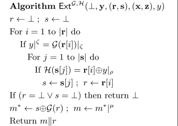 Figure 30: EXT1 extractor Ext in the proof of Theorem 5.4.