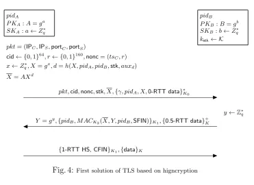 Fig. 4: First solution of TLS based on higncryption