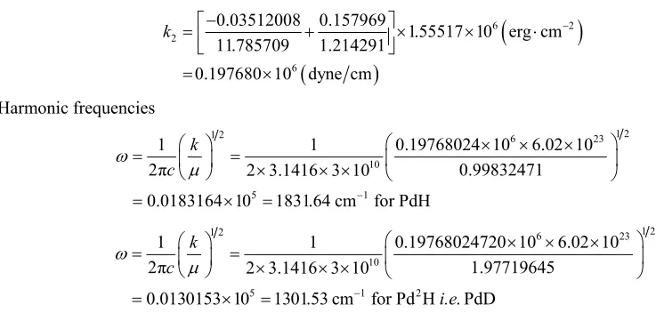 Figure 1. The quadrupole charge distribution of PdH. 