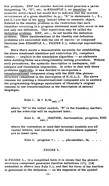 table-building/table-searching/identity-testing contain -- implicit in the translation algorithm -- an elaborate such procedures, the syntactic description is inadequate, full 