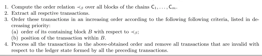 Fig. 9. Procedure GetValidTX(C1, . . . , Cm).