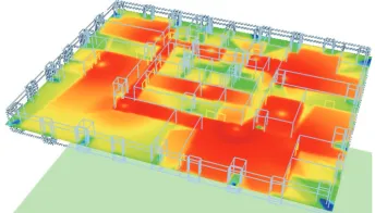 Figure 1: An example of channel map for indoor network planning.