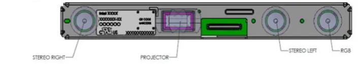 Figure 1. Components location inside the RealSense D415 camera 
