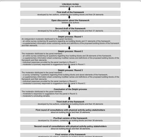 Fig. 1 Summary of the Comprehensive Analysis of Policy on Physical Activity (CAPPA) framework development
