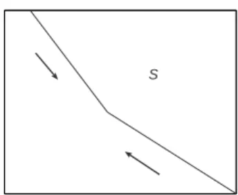 Figure 2.1: State space and singular control directions.