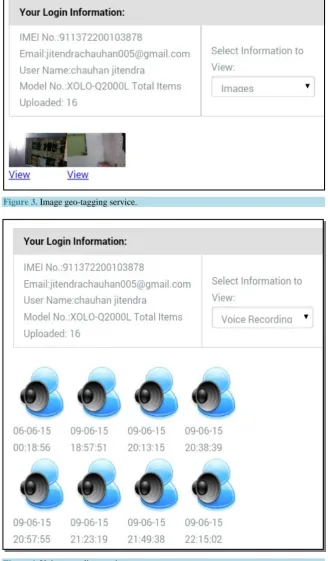 Figure 4. Voice recording service.