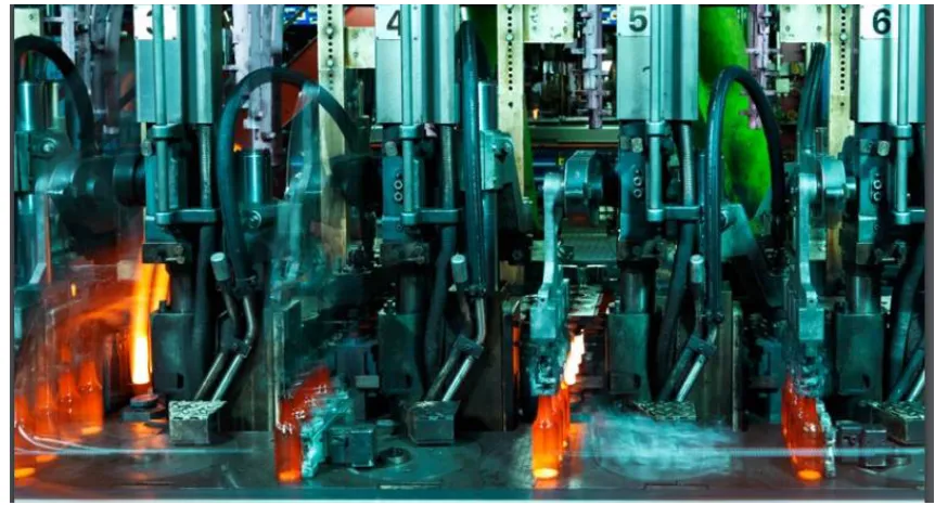 Figure 1: Typical individual section forming machine (ISM). [12] 