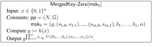 Figure 3: Description of Program� Me r ge d K e yZ e r o -[ m s k 0 ]