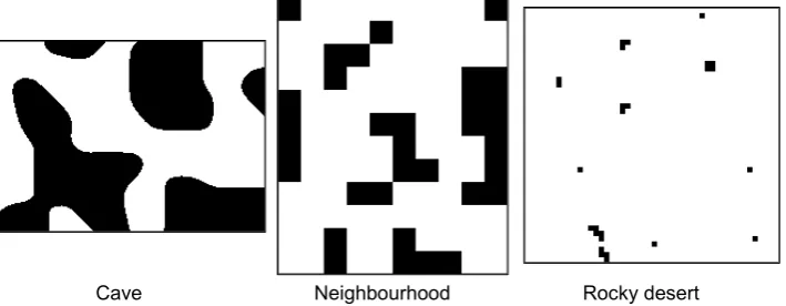 Fig. 1. – Effects of post-processing filters available during environment generation 