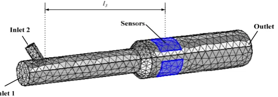 Figure 14. The volume fraction distribution of dispersed phase     As shown in Figure 14, under the constant input conditions it is need about 2s to achieve  stable flow patterns and the dispersed particles are mainly concentrated in the bottom of the 