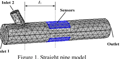 Figure 1. Straight pipe model 