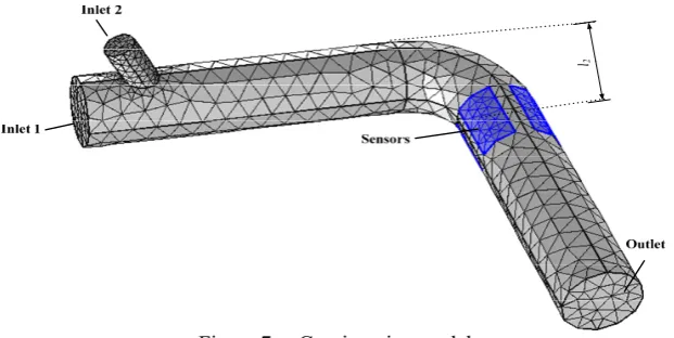 Figure 8. The volume fraction distribution of dispersed phase   