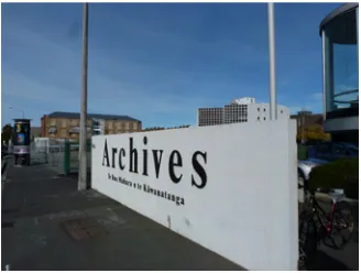 Figure 4 – Outside the Archives NZ office in Christchurch 