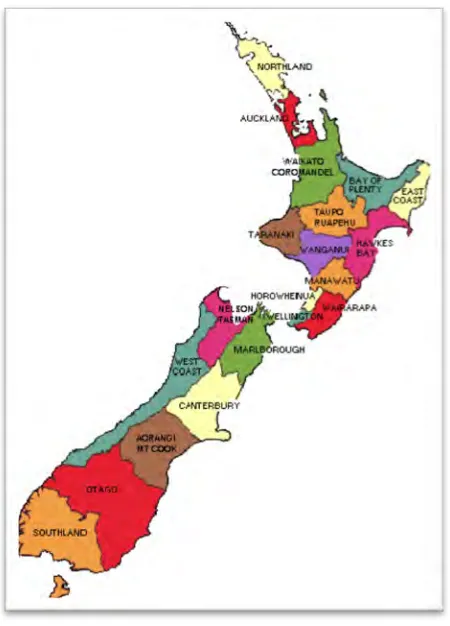 Figure 1 – Map of New Zealand  