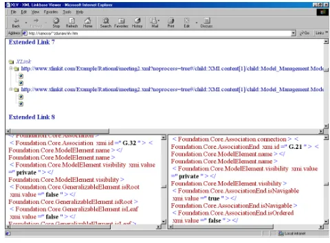 Figure 7. Interactive linkbase servlet
