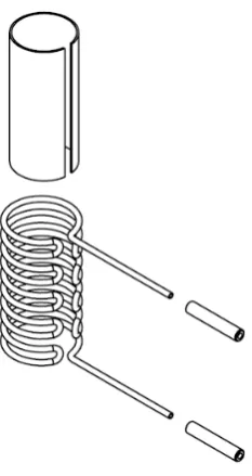 Figure 5. The cooling jacket, placed over the coil stack.