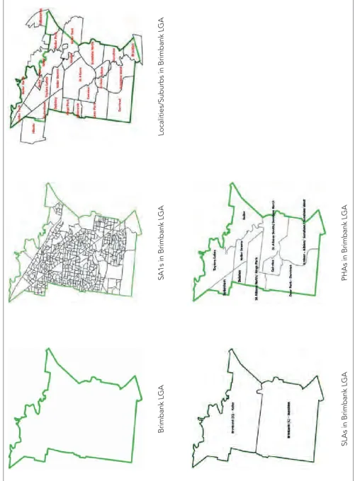 Figure 3.2 Geographical and statistical areas within Brimbank