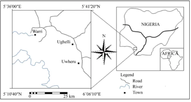 Figure 1. Map of study area.                                                            