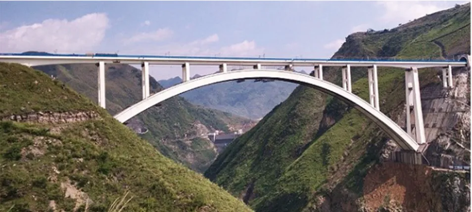 Figure 1.  Overview of Beipanjiang Bridge