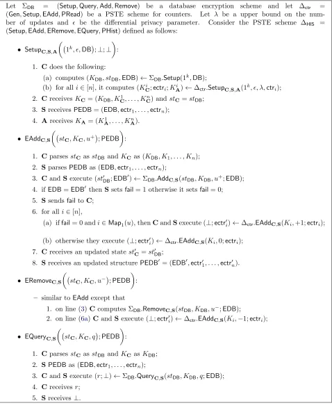 Figure 2:HPX: our PSTE construction for histograms (Part 1).