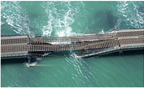 Figure 1.  Malahide Bridge Collapse (21 st  of August 2009)