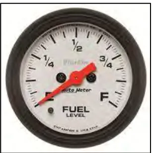 Figure 2.1: Auto Meter 5710 Phantom Electric Programmable Fuel Level Gauge 