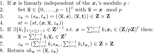 Fig. 4. Again, correctness follows from the linearity of the inner product.