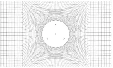Figure 4. The blade ‘O’ type mesh.