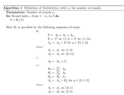 Table 2:The round constants ci with −11 ≤ i ≤ 0, in hexadecimal notation (the leastsigniﬁcant bit is at z = 0).