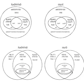 Fig.  9.— Venn diagrams  showing intermediate results from MYStIX processing of the pro- totype NGC 2264 and Trifid Nebula fields